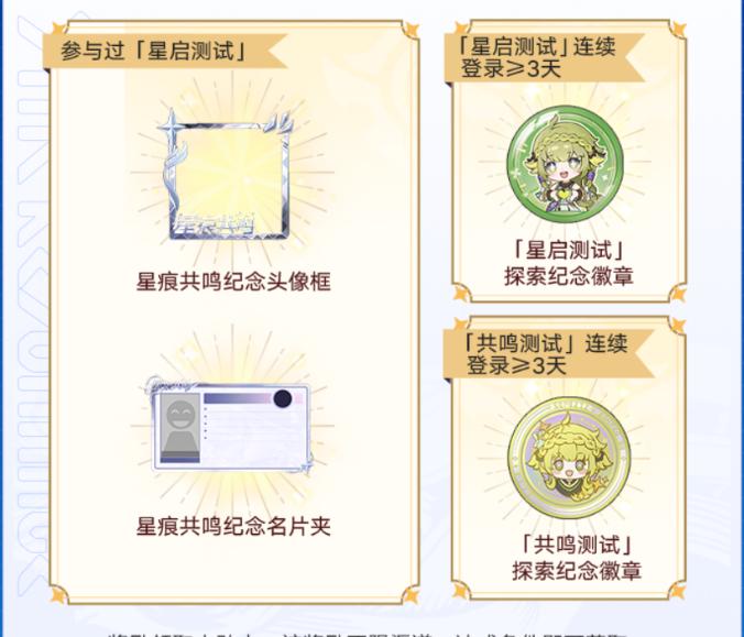 测试玩家奖励展示