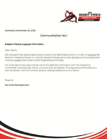 3招解决海外追赛难题!短道速滑世巡赛行李遗失背后的华人观赛困境